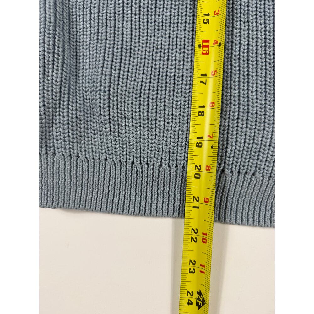 Sonderhaus Coastal Cardigan Light Blue Organic Cotton Large - Picture 11 of 13